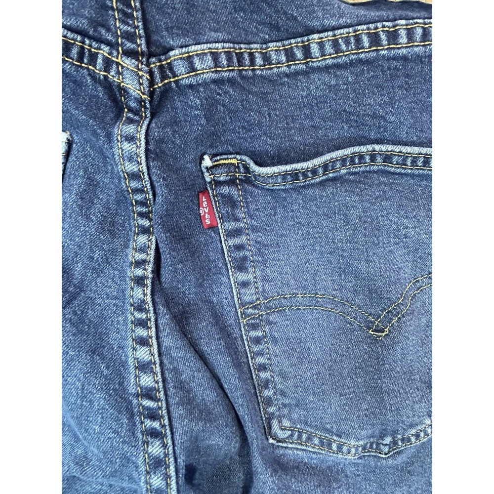 men's levi's dark wash jeans 512 Sz 36x34 Straight - Picture 7 of 11